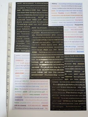 5/$25 Gold and Rainbow Inspirational Quote Stickers - 5 sheets set